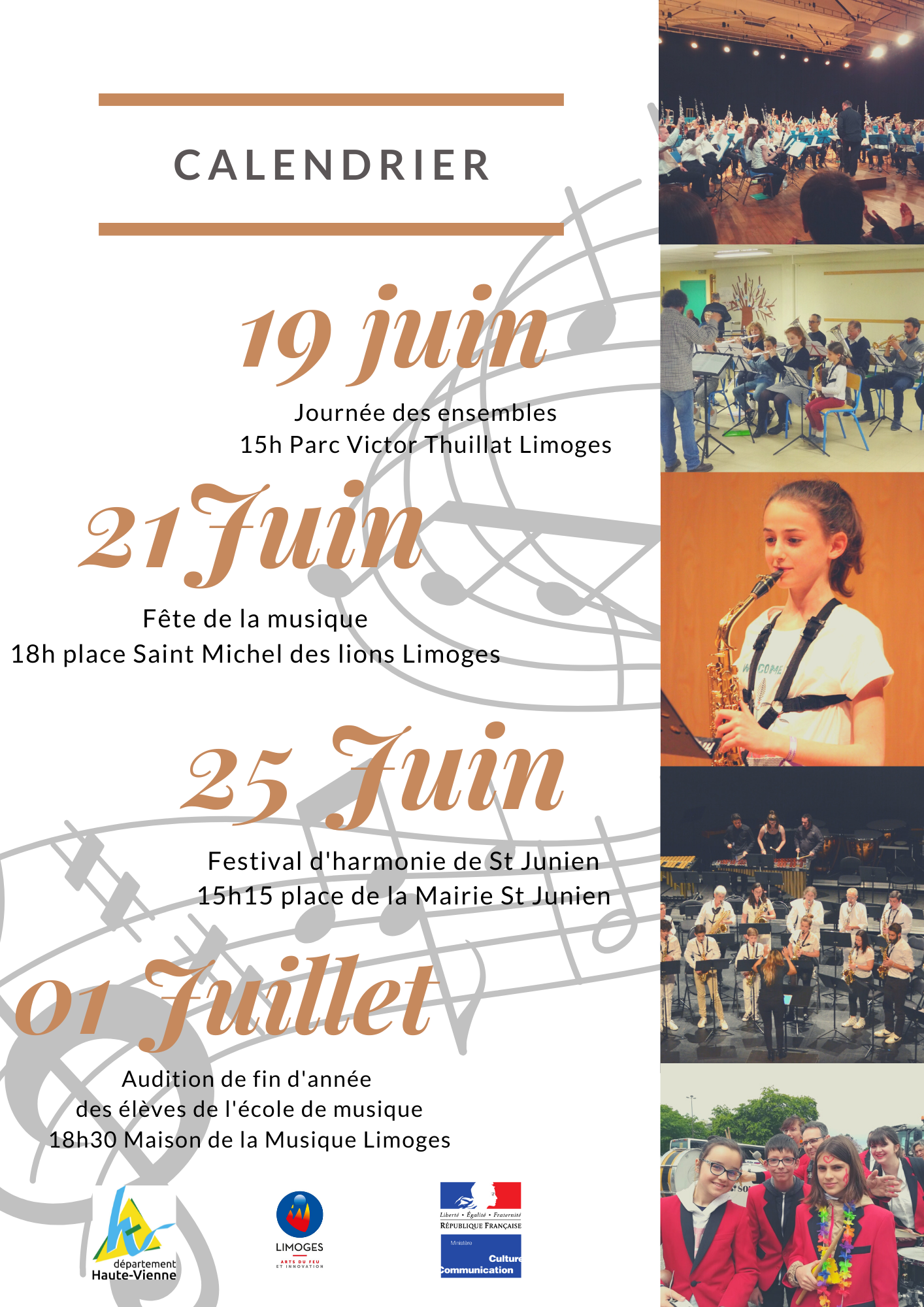 Affiche calendrier juin 2022